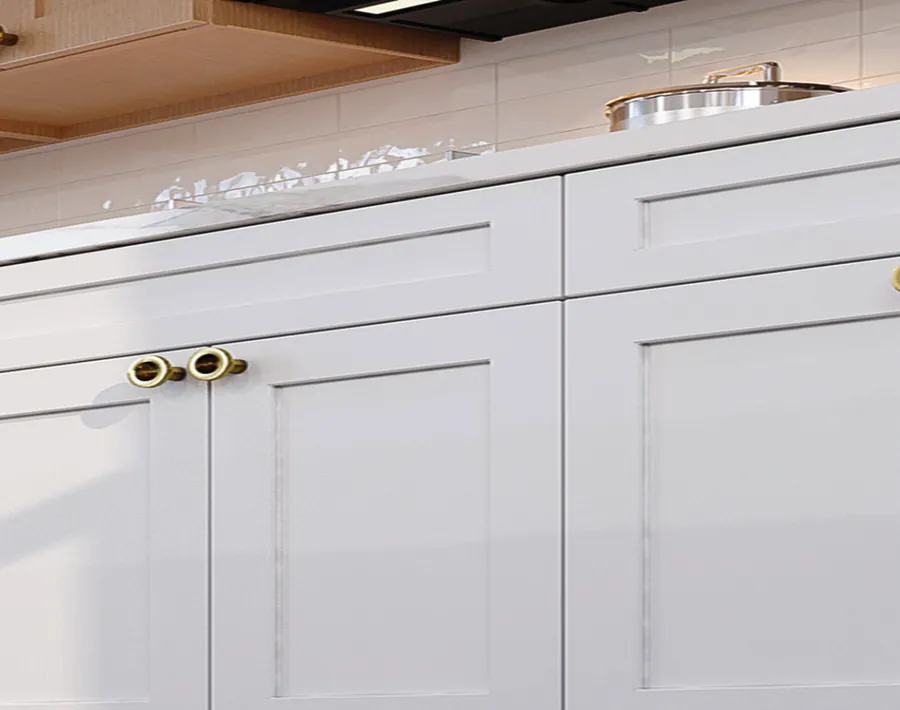 Shaker Dove cabinets in a new home